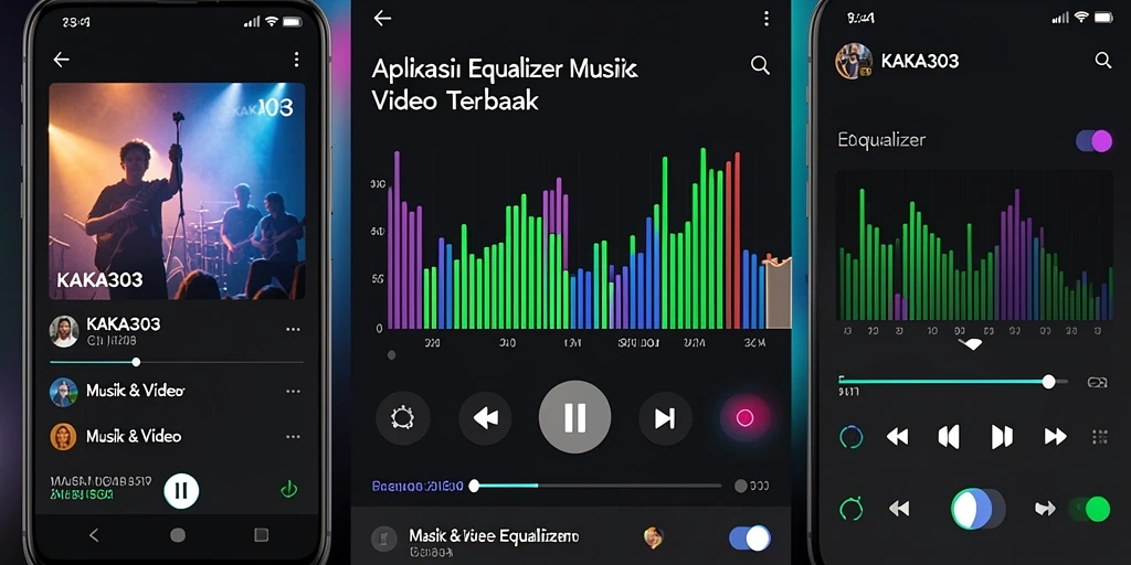 Antarmuka aplikasi Equalizer KAKA303 dengan fitur lengkap dan mudah digunakan.