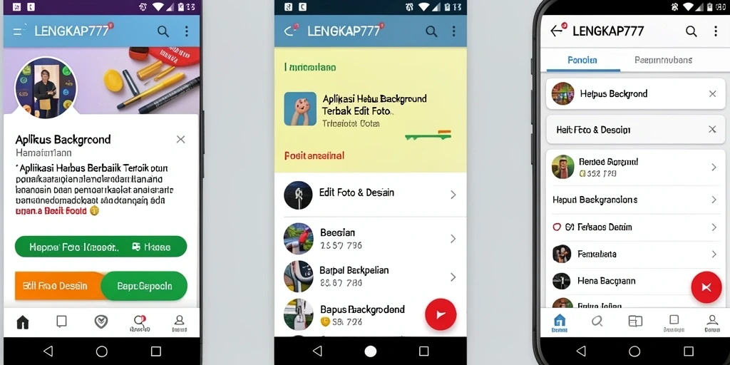 Antarmuka pengguna LENGKAP777 yang memudahkan proses Hapus Background.