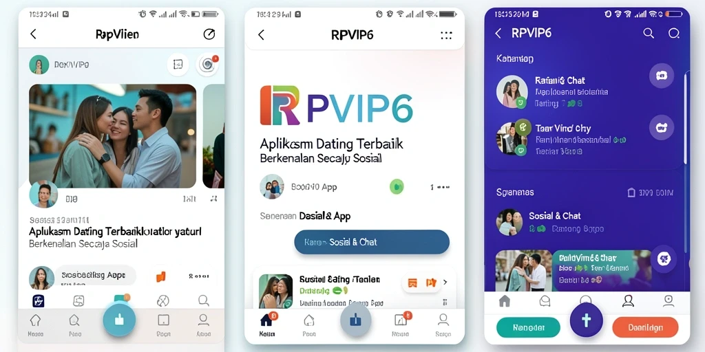 Antarmuka RPVIP6 yang menarik dengan fitur kencan interaktif.