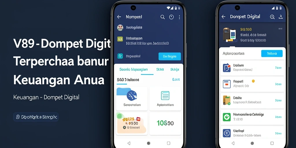 Tampilan antarmuka V89 yang intuitif memudahkan pengguna dalam melakukan transaksi.